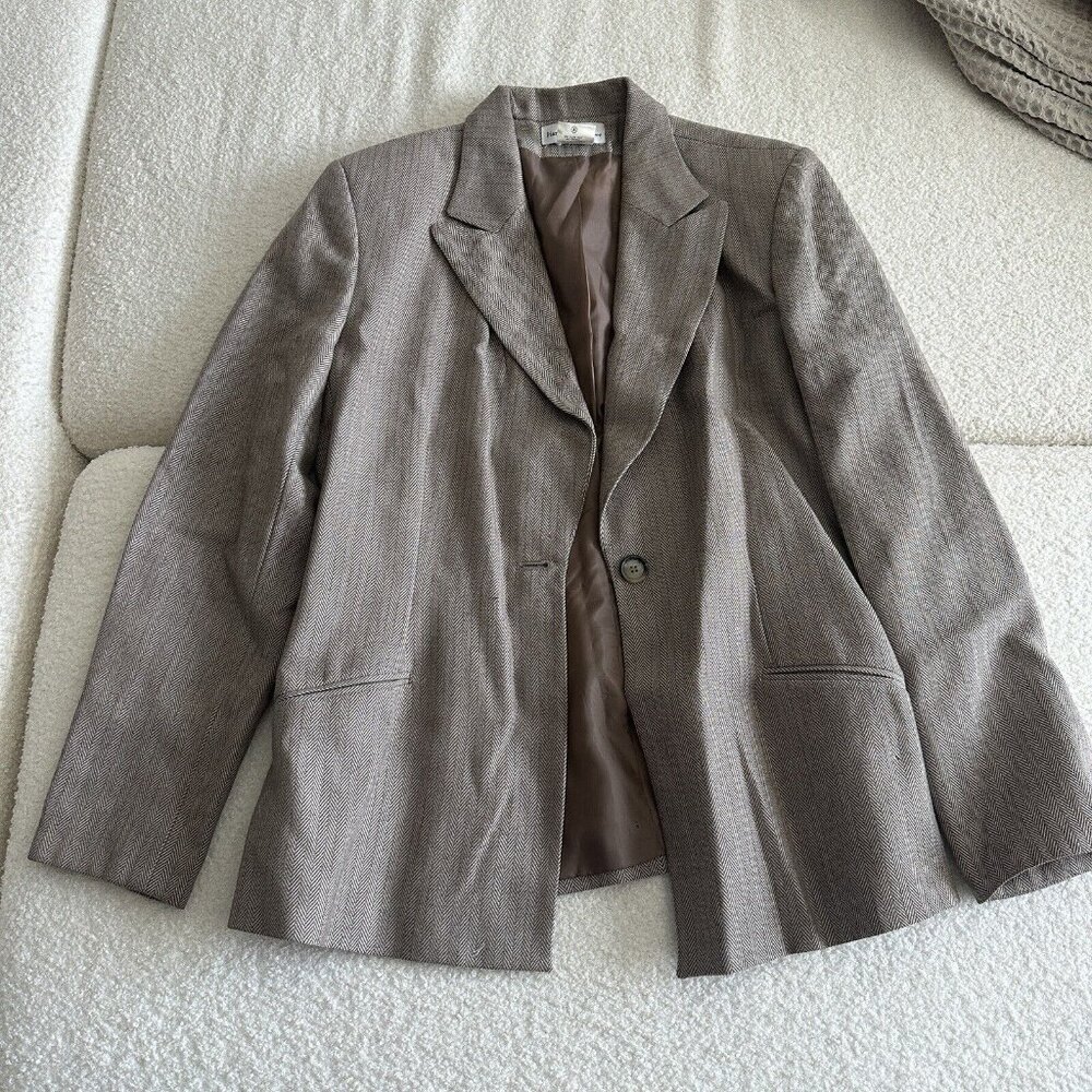 Harvé Benard Sport Suit Jacket Brown Size‎ 10